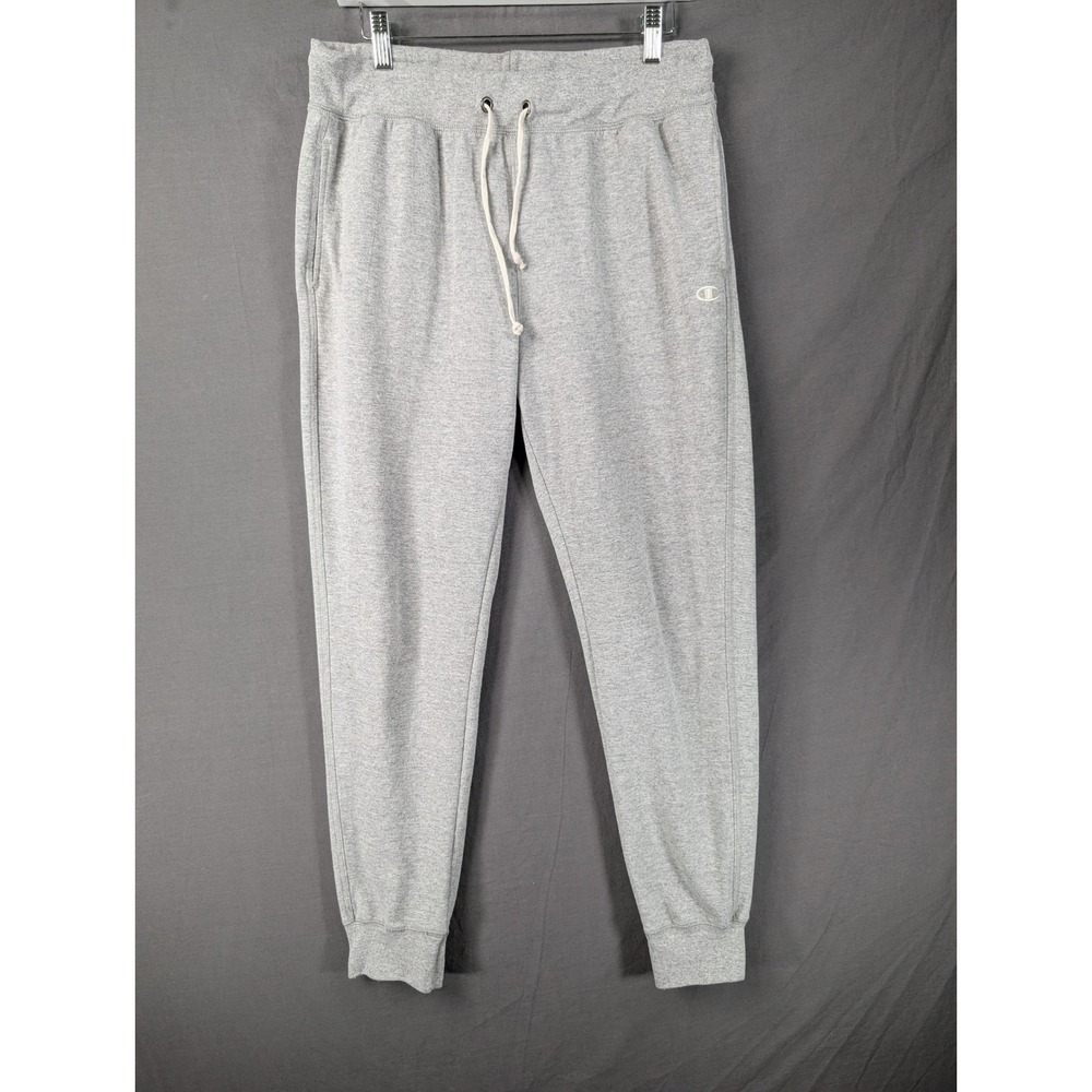 Champion Womens Gray Jogger Sweatpants Pockets Drawstring Casual Loungewear L‎